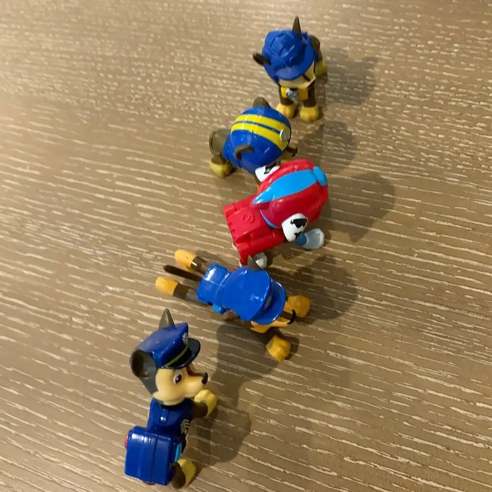 Lot 5 PAW Patrol Chase Marshall Action Figures 2.5